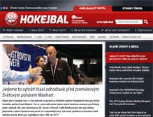 Tablet Screenshot of hokejbal.cz
