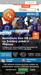 Mobile Screenshot of hokejbal.sk